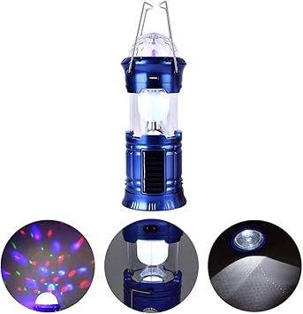 3 en 1 portátil Solar Camping lámpara USB Recargables ...