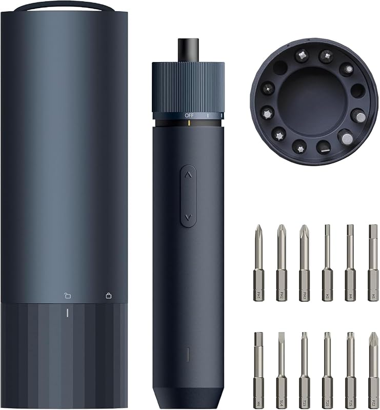 Juego de Destornillador Eléctrico 3.6V Inalámbrico, 4 N.m de Par