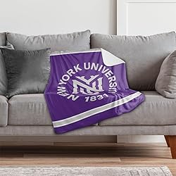 New York University Primary Logo Stripes Sherpa