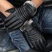 YQXCC Winter Men's Leather Gloves Touch Screen Outdoor Sports Cycling Windproof Warm Gloves