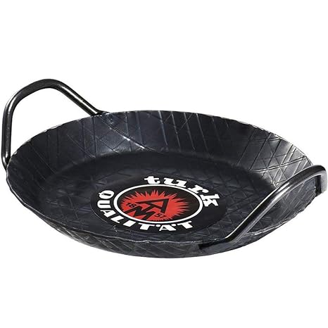 Turk 65924 Servierpfanne mit zwei Griffen sind angeschweißt für den Profi, Durchmesser 24 cm