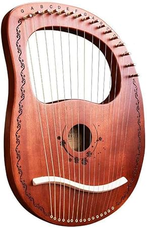 Mahagoni 16 Saiten Metall String Instrument Griechische Traditionelle Klassische Instrumente Harfe Lyra Harfen 16 2 9 5 1 6 Inches Gluck Gottin Kaffee Amazon De Musikinstrumente