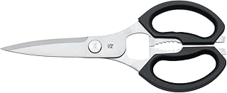 WMF Küchenschere 23 cm, Haushaltsschere, Schere Küche, Cromargan Edelstahl, Kunststoffgriff, Universal-Schere mit Flaschenöffner und Dosenheber