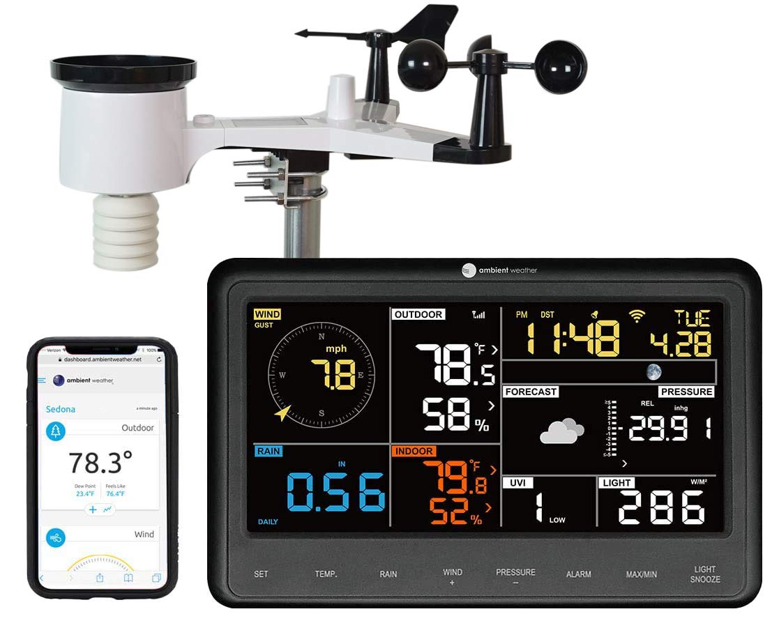 Ambient Weather WS2902C WiFi Smart Weather Station La Crosse