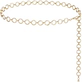 FIORETTO Chain Belt for Women Metal Waist Chain Fashion Multilayer Chain Belts for Dress