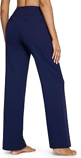G4Free Yoga Pants with Pockets Wide Leg Trousers for Women Royal Blue UK Dress view 6