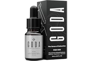 GODA For Him Pheromone Perfume for Men - Long-Lasting Men's Fragrances with Citrus and Lavender - Floral Perfume Oil with Spi