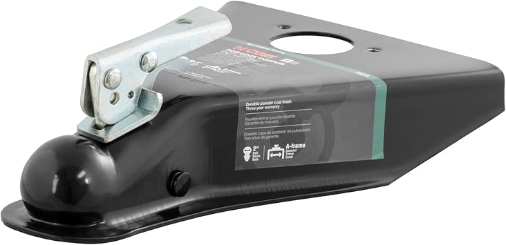 Amazon Com Curt 25210 Black A Frame Trailer Coupler 2 Inch Hitch Ball 5 000 Lbs Automotive