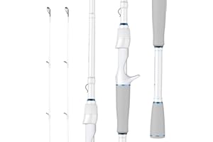 KastKing Centron Lite Twin Tip Fishing Rods, IM6 Graphite Blanks, Twin Tip Fishing Rods, Stainless Steel Guides with Ceramic Rings, Split or Full Rear EVA Handle Design, Drop Shot Hook Keeper