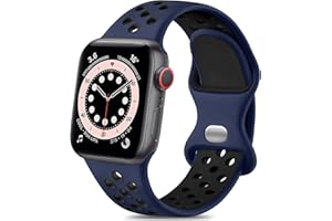 Lerobo Sport Band Compatible with Apple Watch Band Ultra 49mm 45mm 44mm 42mm 41mm 40mm 38mm for Men Women,Soft Silicone Breat