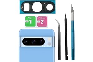 MINGXIONG Pixel 8 Pro Back Camera Glass Lens Replacement Part for Google Pixel8Pro Rear Camera Glass with Pre-Installed Adhesive and Repairing Toolkits