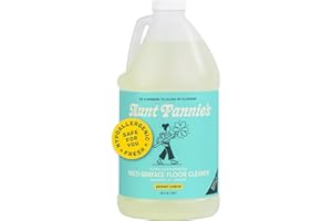Aunt Fannie's Ultra Concentrated Floor Cleaner Vinegar Wash, Multi-Surface Floor Cleaner For Mopping, Bright Lemon Scent, 64 
