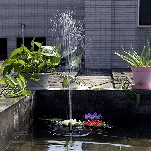 Solar Fountain Pump, Free Standing 1.4W Bird Bath Fountain Pump for Garden and Patio, Solar Panel Kit Water Pump (4) - Thumbnail 4