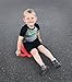 Get Out! Plastic Scooter Board in Red, Wide Handles, 12” x 12” Inches – Gym Class Manual Scooter Board for Kids