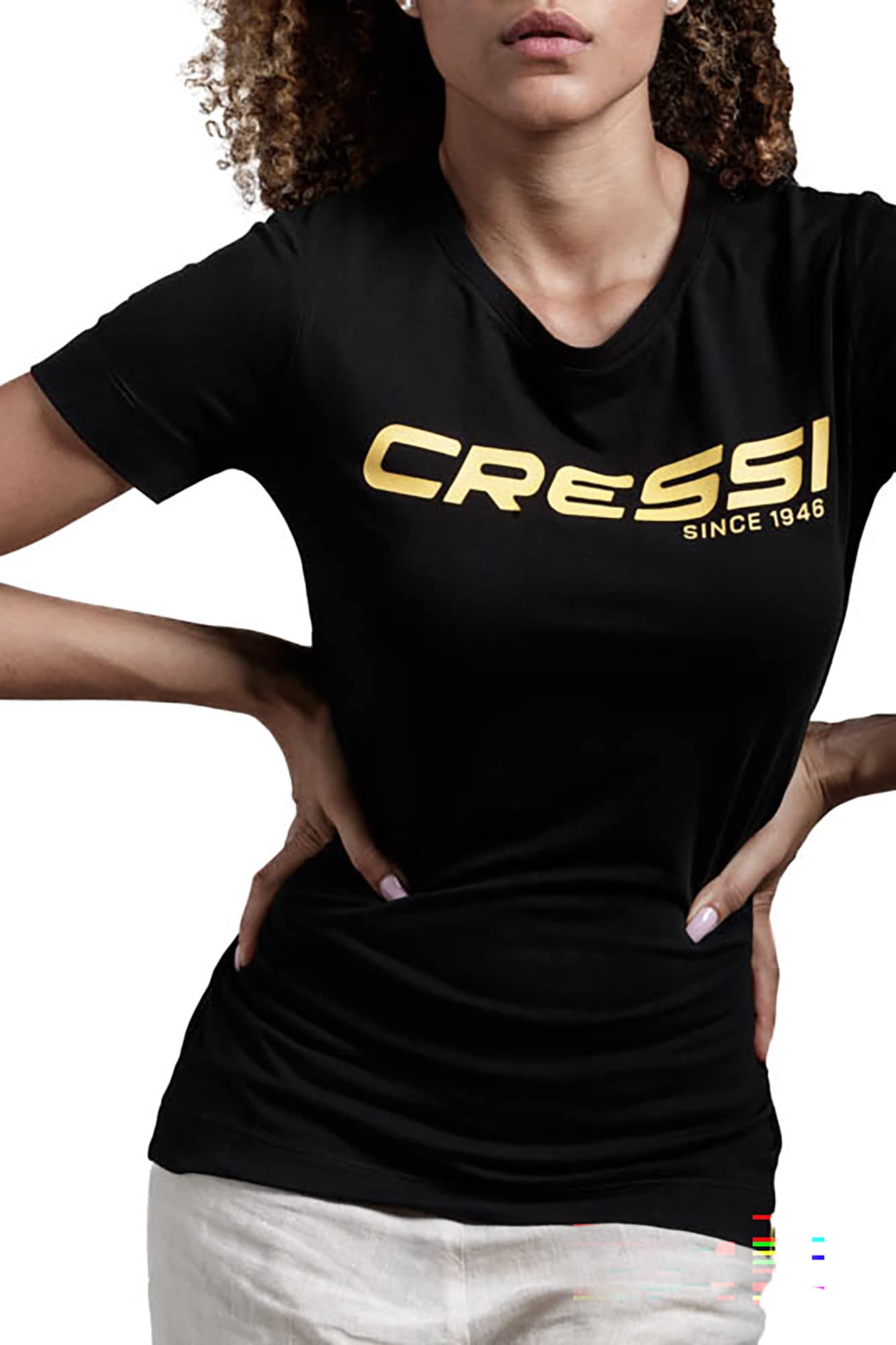 Cressi T-Shirt, Lady, Black Yellow, L