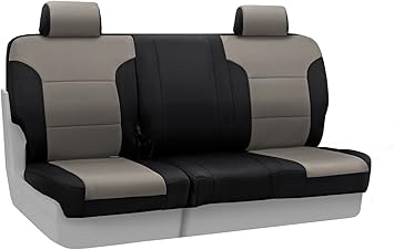 Amazon Com Coverking Custom Fit Rear 60 40 Bench Seat Cover For Select Nissan Titan Models Neosupreme Charcoal With Black Sides Automotive