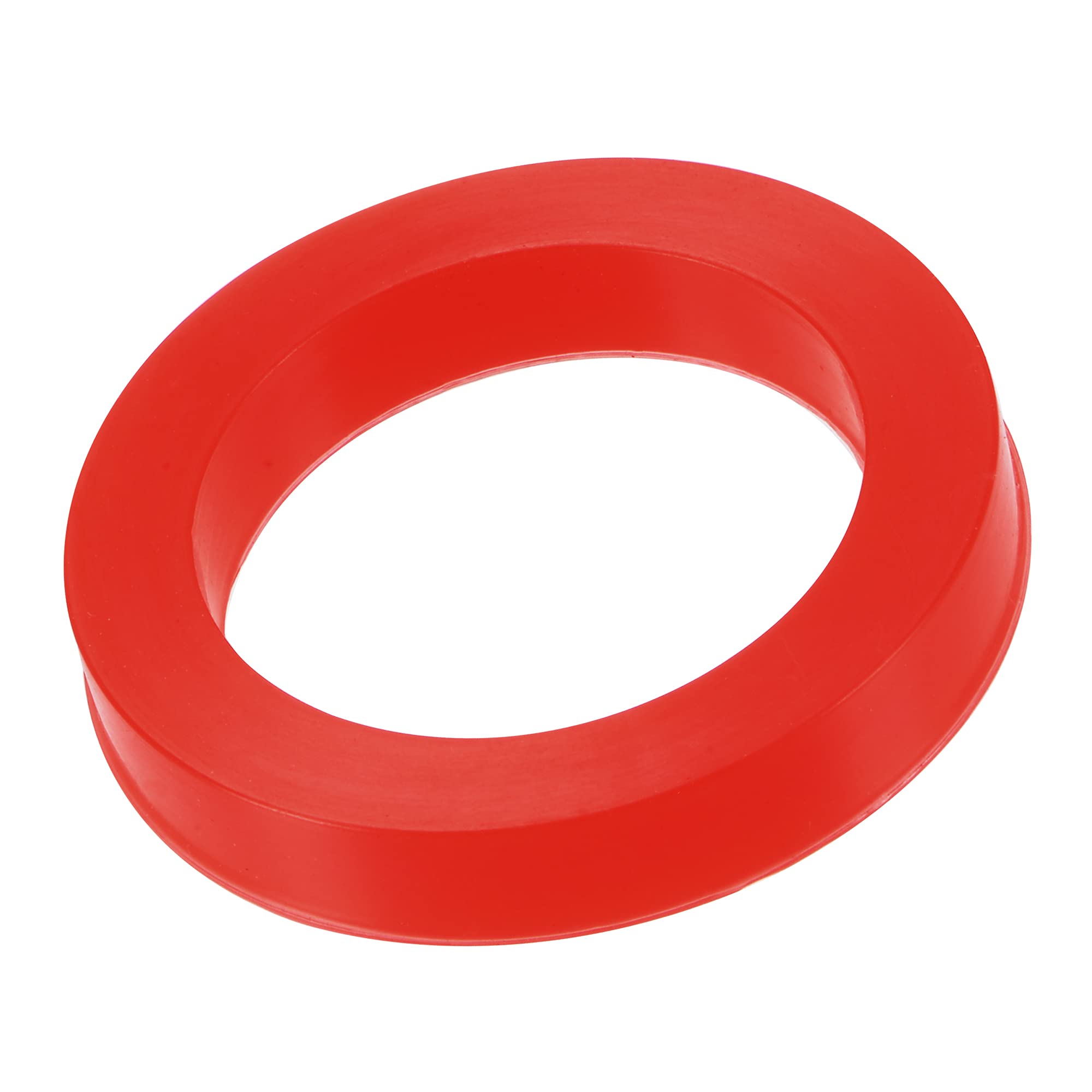 sourcing map Silicone Rubber Flat Washer 1 Inch DN25 Gasket for Wrench Type Quick Connector, Red Pack of 5