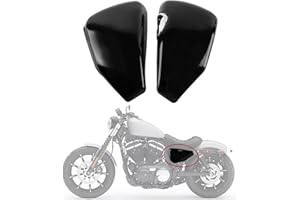 PSLER Motorcycle Left & Right Battery Side Covers Fairing Side Panel Oil Tank Cover for Sportster 883 Iron 883 1200 Forty Eig