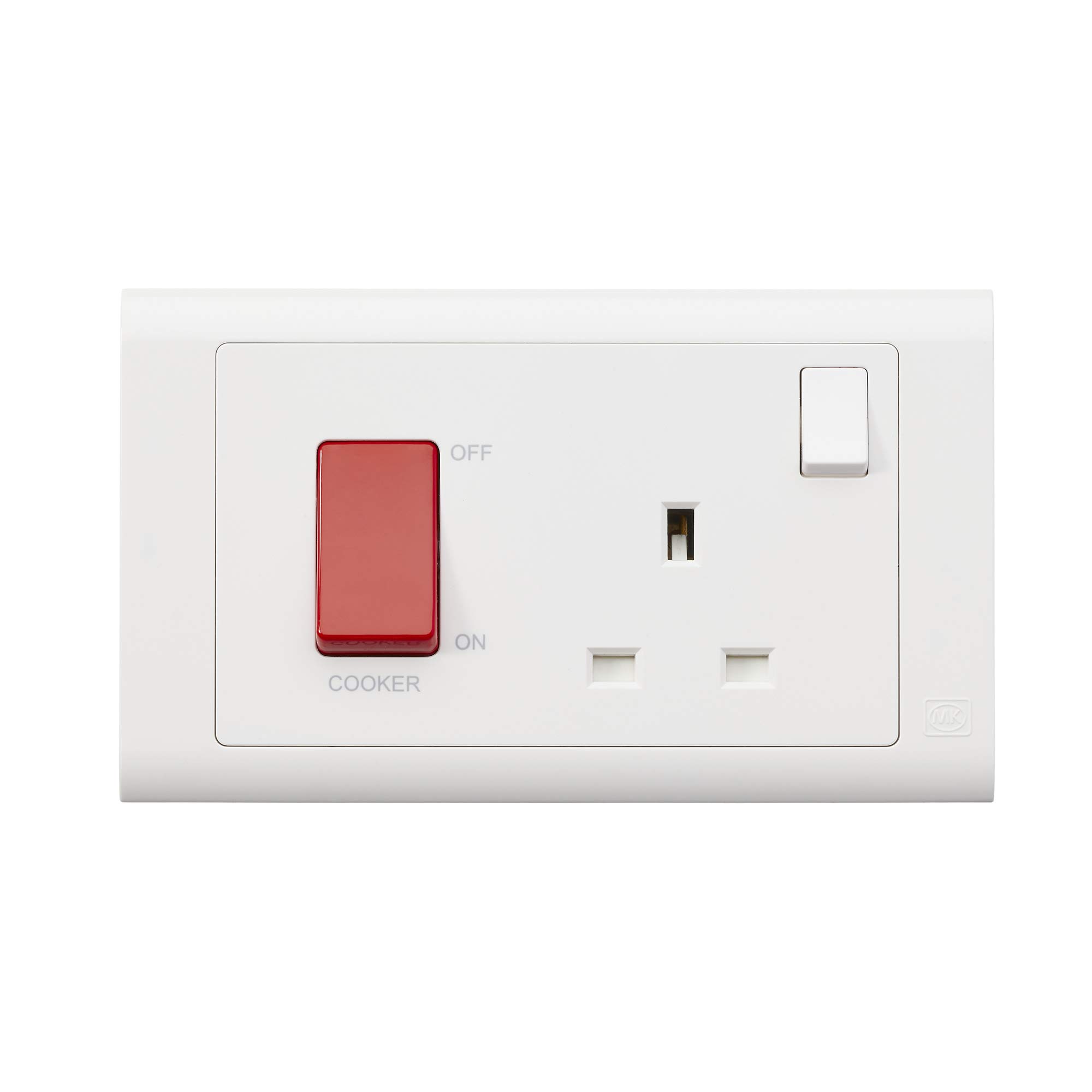 MK Essentials 45A DP Switch & 13A DP Switched Socket