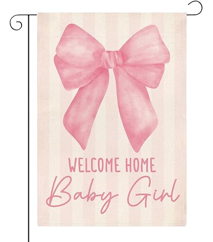 3dRose Gartenflagge Country Rustic Mason Jar – 30,5 X 45,7 Cm, Pink, Für Baby Shower & Dekoration