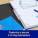 Oxford Premium A4 Ring Binders Light Blue 40mm 25mm Rings Pack of 2 view 3