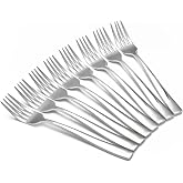 8-Piece Salad Forks Set, Food Grade Stainless Steel Silverware Dinner Fork, Flatware Forks Use for Home, Kitchen, Restaurant, Dishwasher safe - 7 Inches