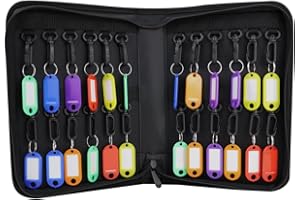 JUGREAT Key Organizer Case,Waterproof Key Binder with 24 Key Hooks and Tags,Portable Key Storage Book for Rental Management Real Estate Sales Hotel Executives and Car Service