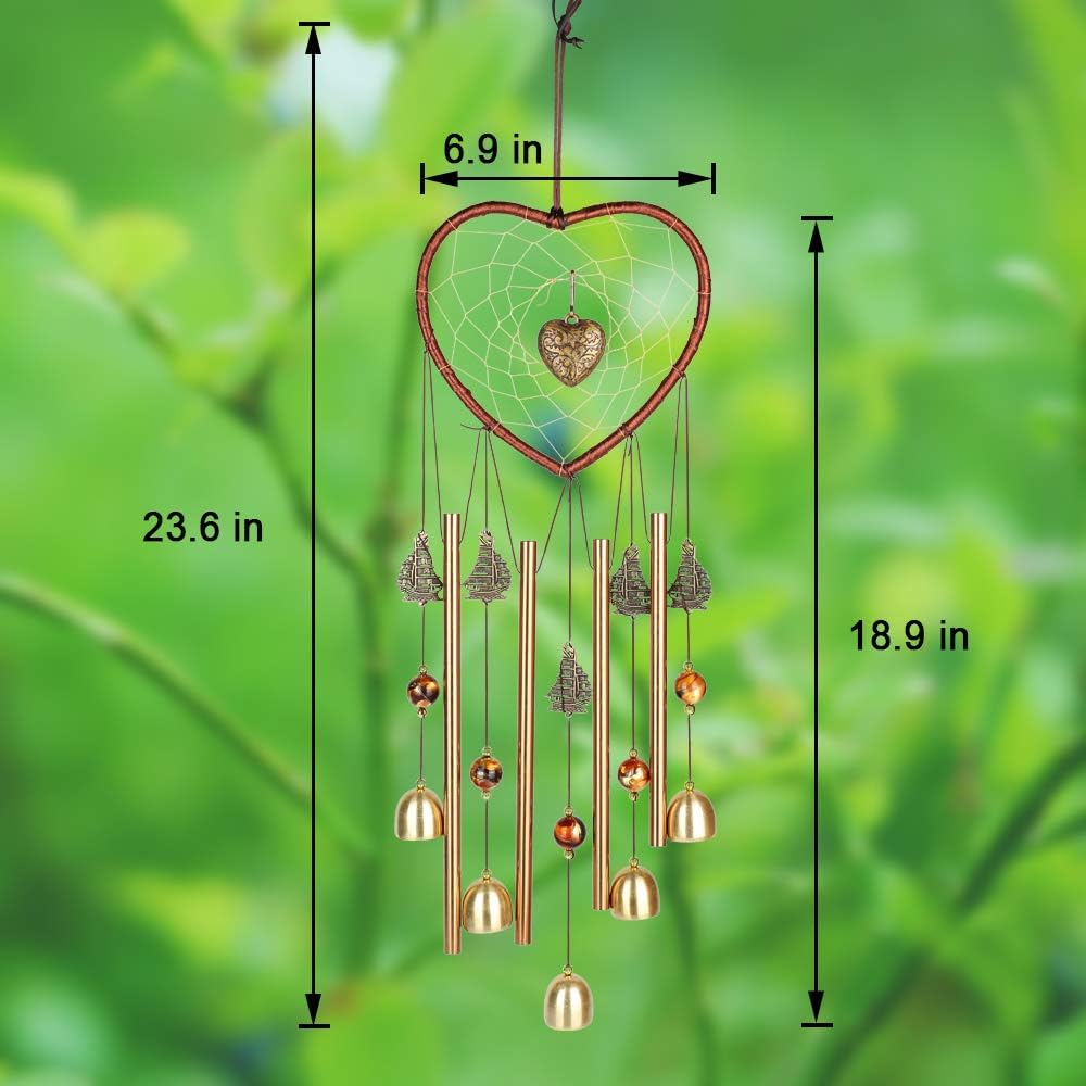 PROMISE YO Heart Wind Chimes Outdoor, Hearts Windchime Indoor Dream Catcher Wind Chimes Outdoor Metal Bell Wind Chimes Mom Wind Chime for Garden, Yard, Patio, Home, Room, Window Décor (Heart Shape) : Garden & Outdoor