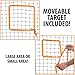 Crown Sporting Goods Multi-Sport Rebounder Pitch Back Screen with Adjustable Target, Black , 65 x 49-Inch