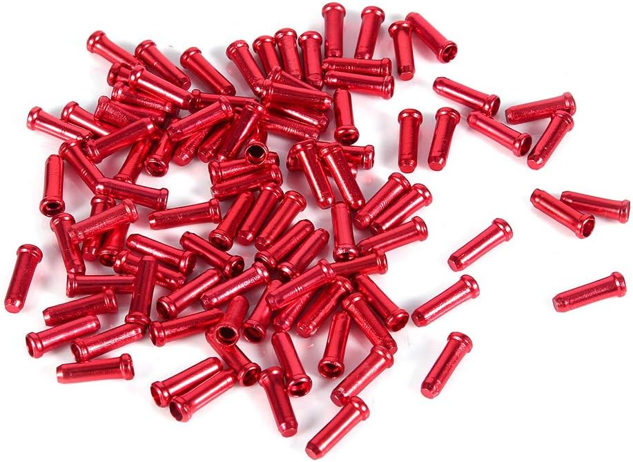 Biuzi Brake Line Cap, 100Pcs 2.5MM Aluminum Alloy Anodized