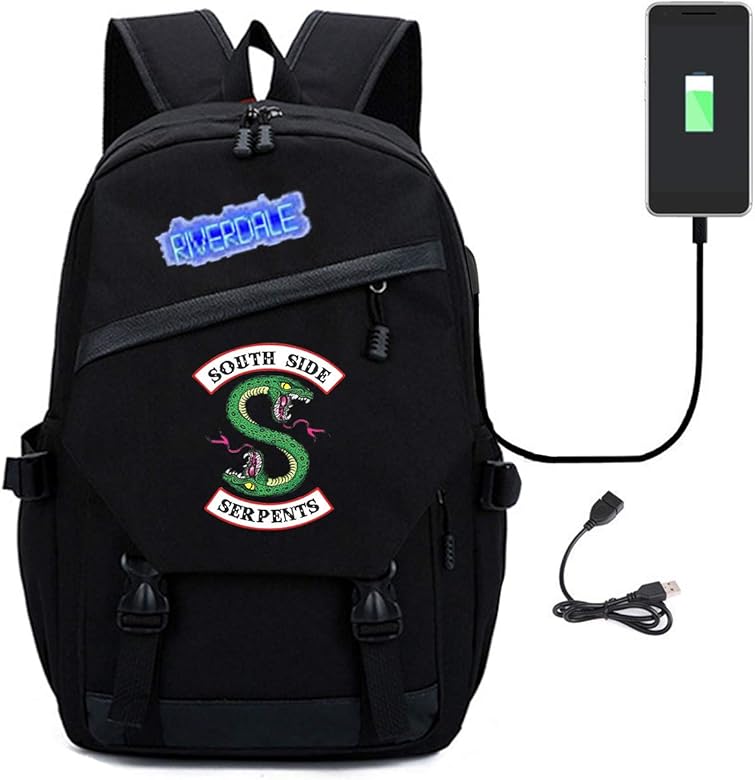 River Valley Town South Side Serpents Series Student Schoolbag Men And Women Usb Interface Youth Backpack Backpack Rucksack B Buy Online At Best Price In Uae Amazon Ae