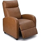 Homall Recliner Chair Padded Seat Pu Leather for Living Room Single Sofa Recliner Modern Recliner Seat Club Chair Home Theate