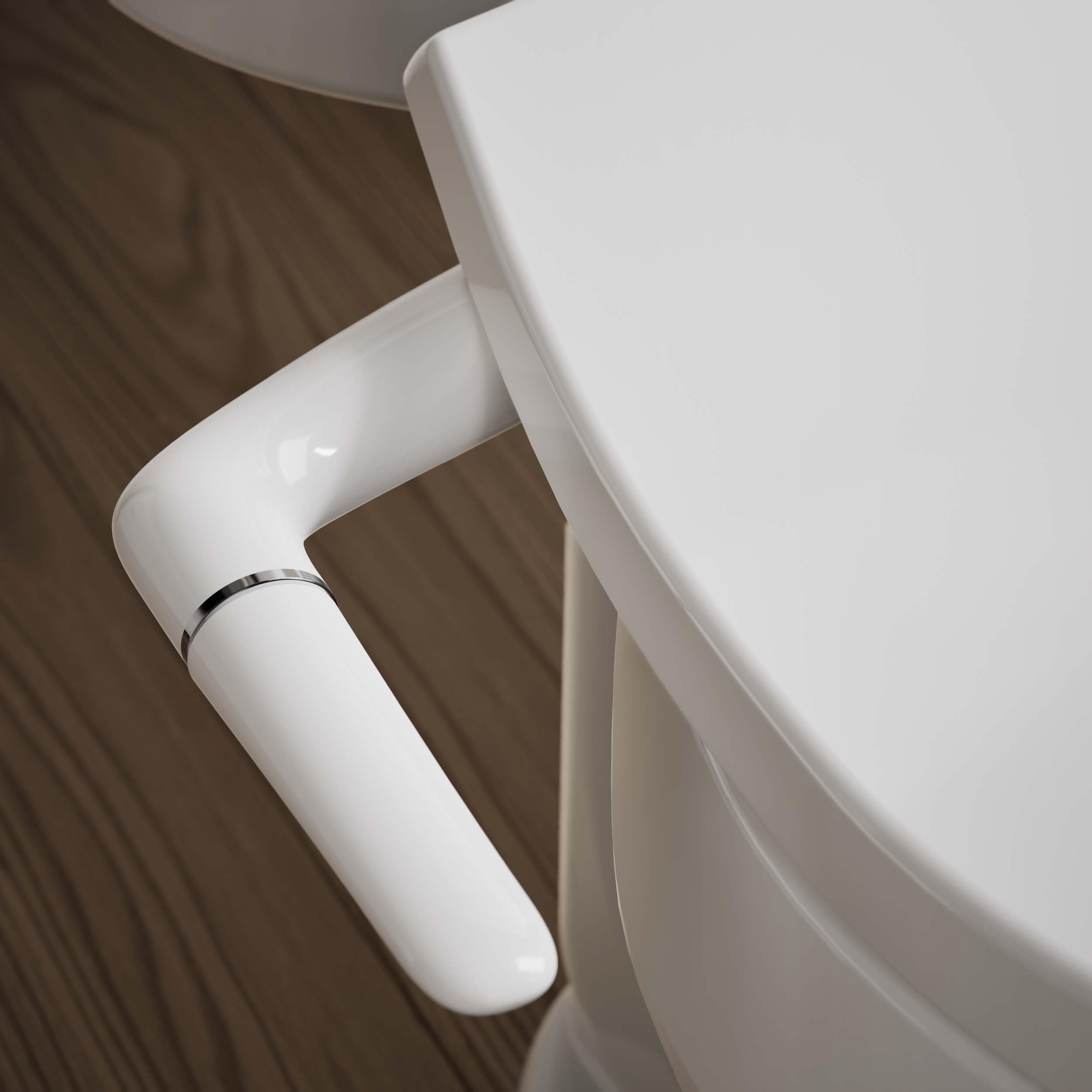 Kohler PureWash M250 Manual Round Bidet Toilet Seat, White, Quiet-Close Lid Prevents Slamming, Easy Installation with Quick-Release Hinges, Adjustable Spray Position & Pressure