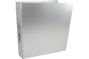 Posse Box - 3-Ring 1" Binder RD-27-S · Anodized Aluminum Silver · 11-5/8" x 10" x 1" · Storage Organizer