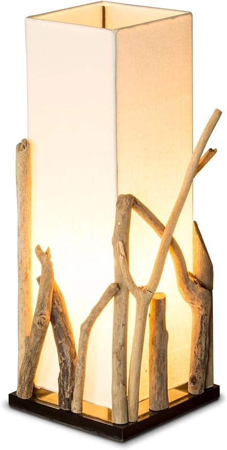 Levandeo Lampe Tischlampe Tischleuchte Aus Recyceltem Holz Holzlampe Treibholz 20x20cm 50cm Hoch Jede Lampe Ein Unikat Amazon De Kuche Haushalt