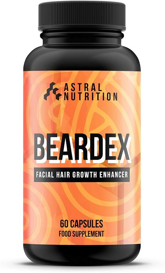 Beardex Beard Growth Pills 1 Month Supply Increases Facial Hair