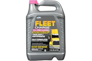PEAK Fleet Charge SCA Precharged 50/50 Prediluted Antifreeze and Coolant for All Heavy Duty Engine Cooling Systems, 1 Gal.