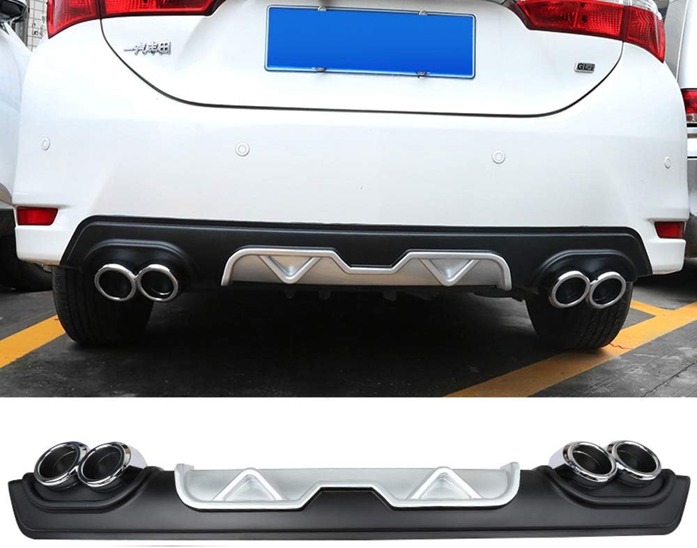 D28JD Behind Bumper Protector Car Behind Spoilers Lip Splitter Car Sticker Paste installation for T-oyota Corolla Ralink 2014-2018,Corolla