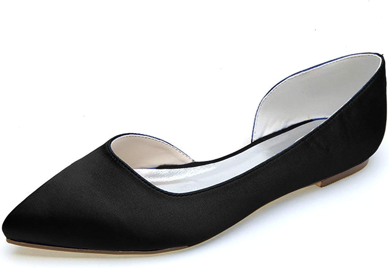 satin pointed flats