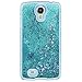 Yerwal Shop Samsung Galaxy S4 Case-Yerwal Creative Design Transparent Flowing Bling Glitter Quicksand Stars Hard Plastic Transparent Case Cover for Samsung Galaxy S4 SIV I9500(Blue)