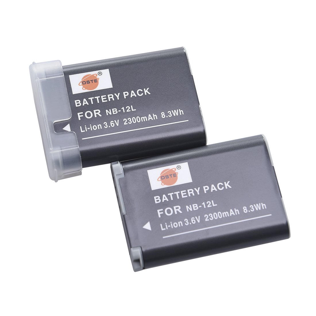 DSTE® 2x NB-12L Rechargeable Li-ion Battery Pack for Canon LEGRIA mini X PowerShot N100 PowerShot G1 X Mark II Digital Camera