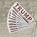 10 Pcs Keep America Great President Donald Trump 2020 Election Patriotic Bumper Sticker Auto Decal Conservative Republican (White)
