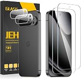 JEHOO 2+2 Pack Screen Protector for Google Pixel 10 Pro XL | 9H Tempered Glass + Lens Protector, Anti Scratch, Bubble Free, Easy Installation