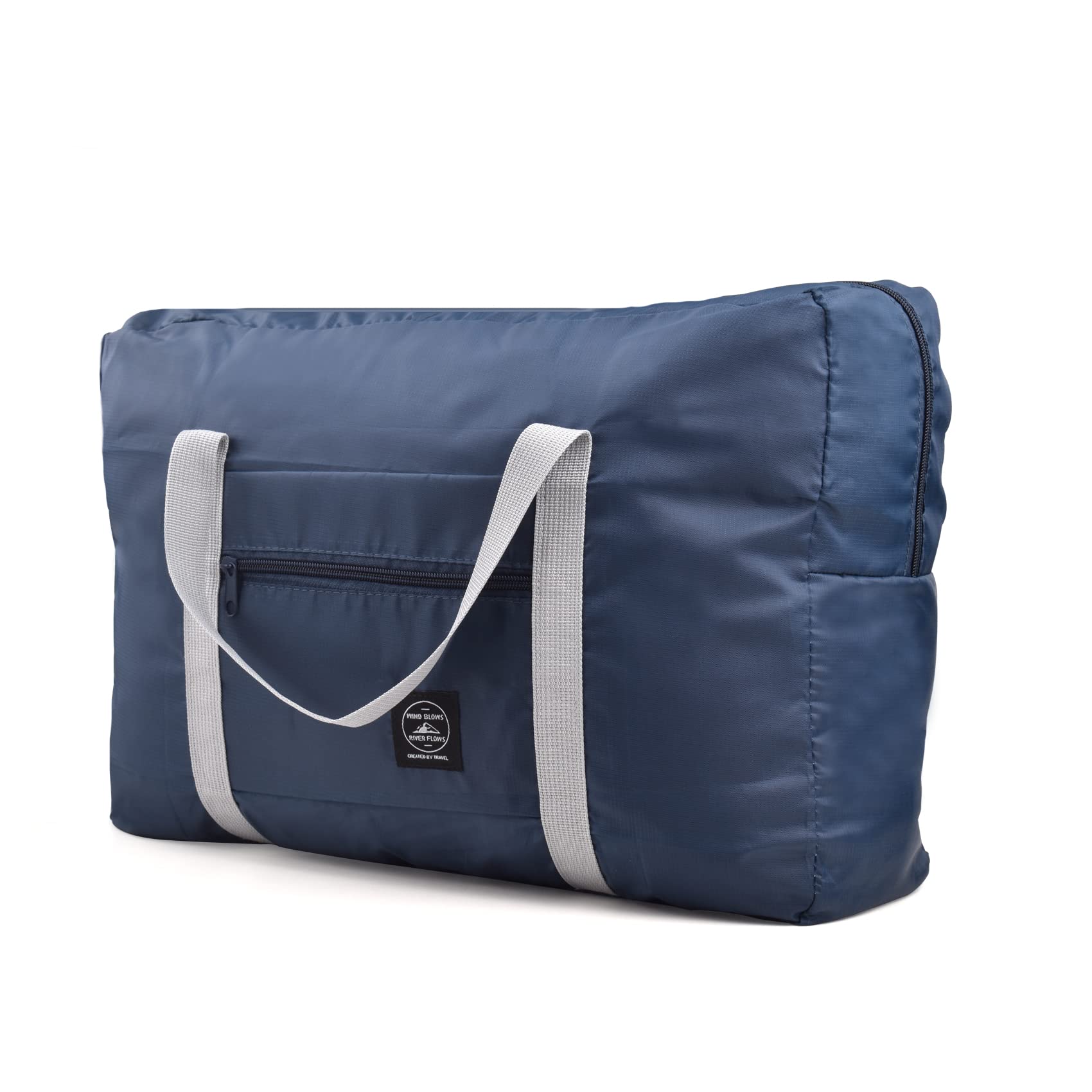 Folding Bag, Travel Bag, Lightweight Cabin Bags, Suitable for Night, Holiday, Gym, Weekends, Outings, Gym, Dark Blue, 21 x 18 cm, Dark Blue, 21 * 18 cm