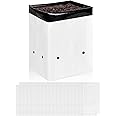 iPower 100-Pack 5 Gallon Grow Bags Black and White Panda Film Containers for Plants, Seedling and Rooting, Square Shape