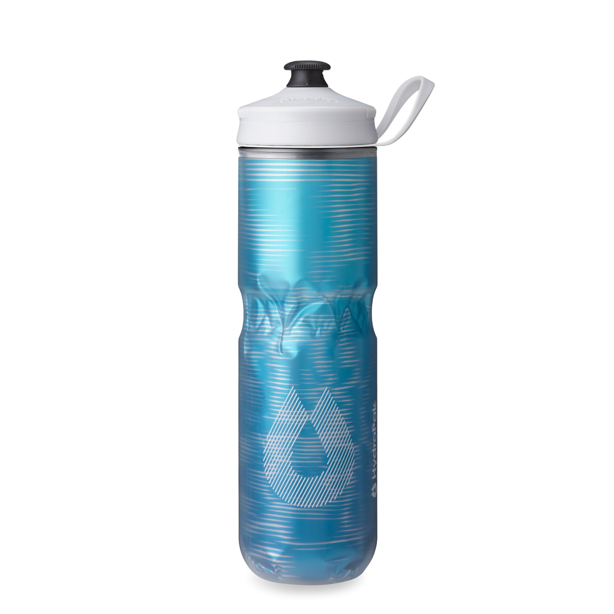 Photo 1 of HydraPak | Polar Bottle - Polar Sport Insulated Water Bottle - BPA-Free, Sport & Bike Squeeze Bottle with Handle (Pulse Blue, 700ml / 24oz)