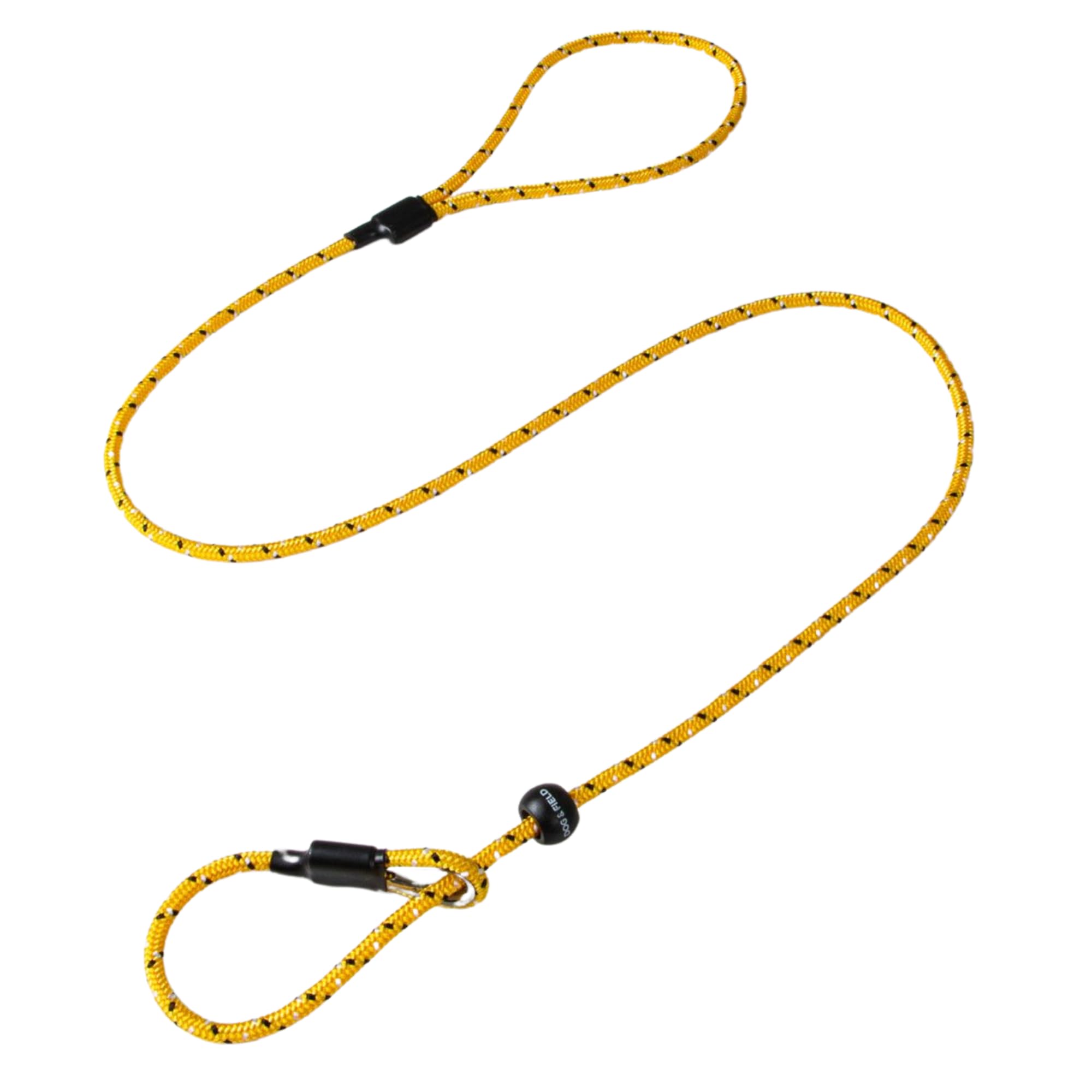 Dog & Field Pro Trialler Slip Lead - 1.2m Rope Lead For Dogs, Easy To Slip On, No Collar Or Harness Needed - Yellow
