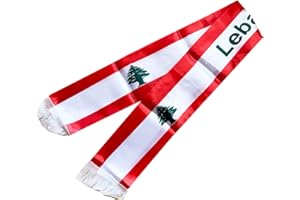 Digital Print Lebanon Flags Scarf Long Sash Women Men Party Gathering Lebanese for Weddings for Festival Celebration