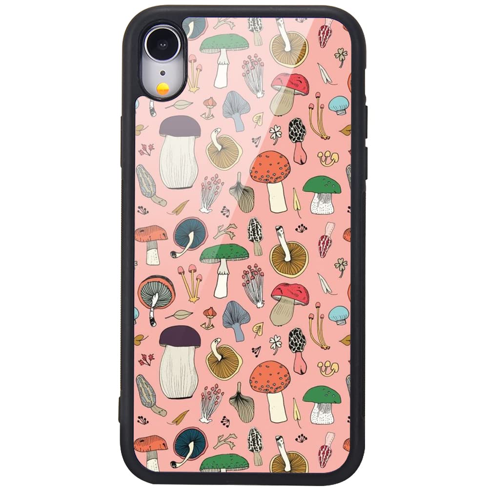 MAYCARI for iPhone 7/iPhone 8/iPhone SE 2020 Case Aesthetic Mushroom-2 Design Hard Back Case with Soft TPU Bumper for Girls Children Women Protective Phone Case for iPhone 7/iPhone 8/iPhone SE 2020