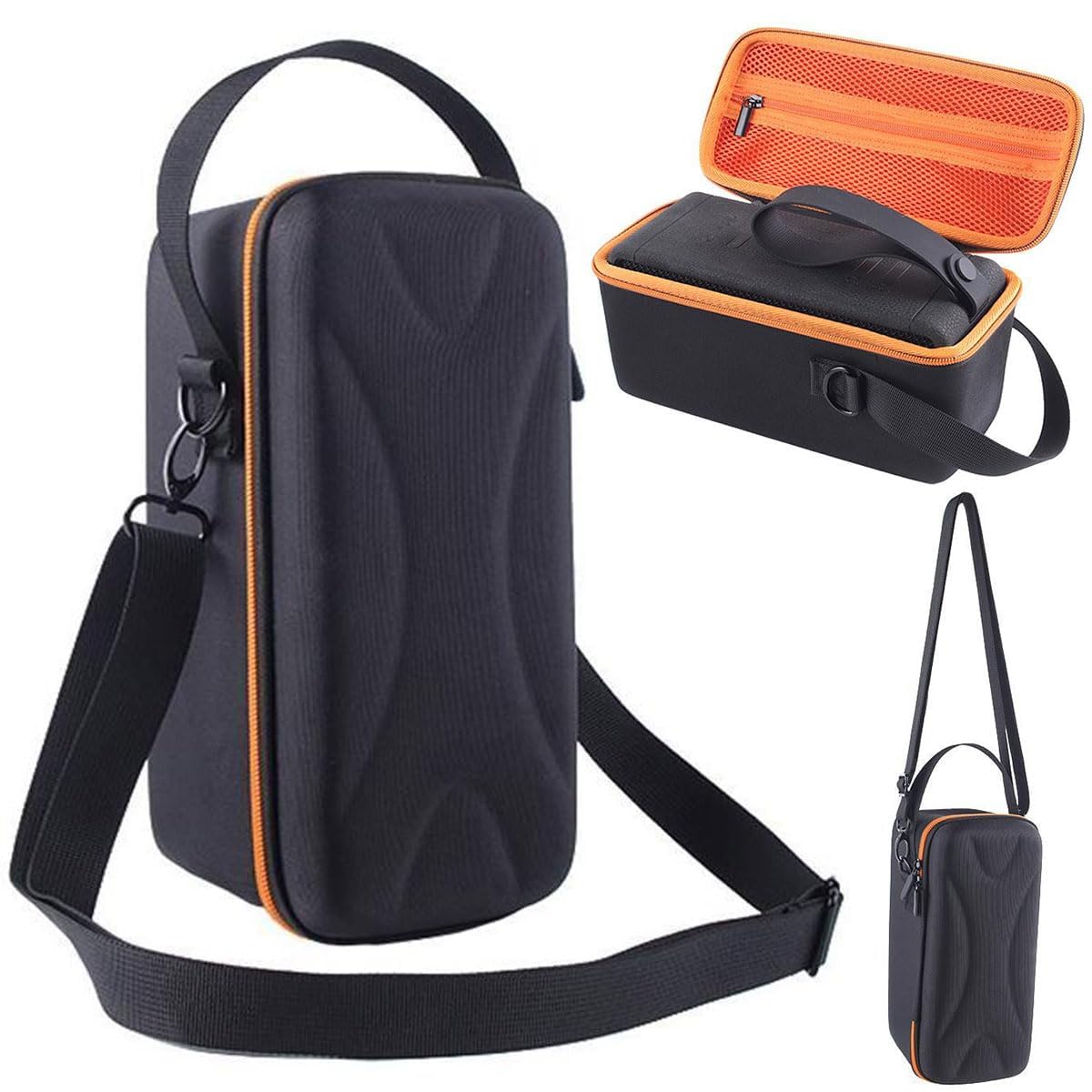 Taoricen Portable Storage Bag, EVA Case with Shoulder Strap, Compatible with Marshall Middleton Speakers (Orange)